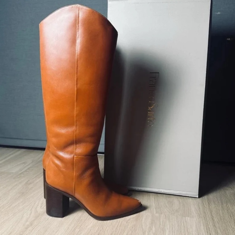 FRANCO SARTO Ticada - High Boots – Leather | High Block Heel - 7.5 NO BOX